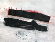 03 In freiem Fall ins Licht II, 2003-04, Oel auf Karton, 106 x 140 cm